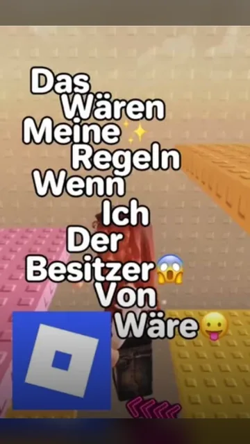 Das wären meine Regeln, wenn ich der Besitzer von Roblox wäre😱😜